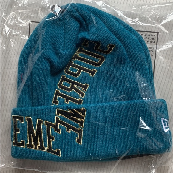 Supreme New Era Multi Arch Beanie Teal - Picture 2 of 3